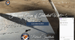 Desktop Screenshot of patriotinstitute.org